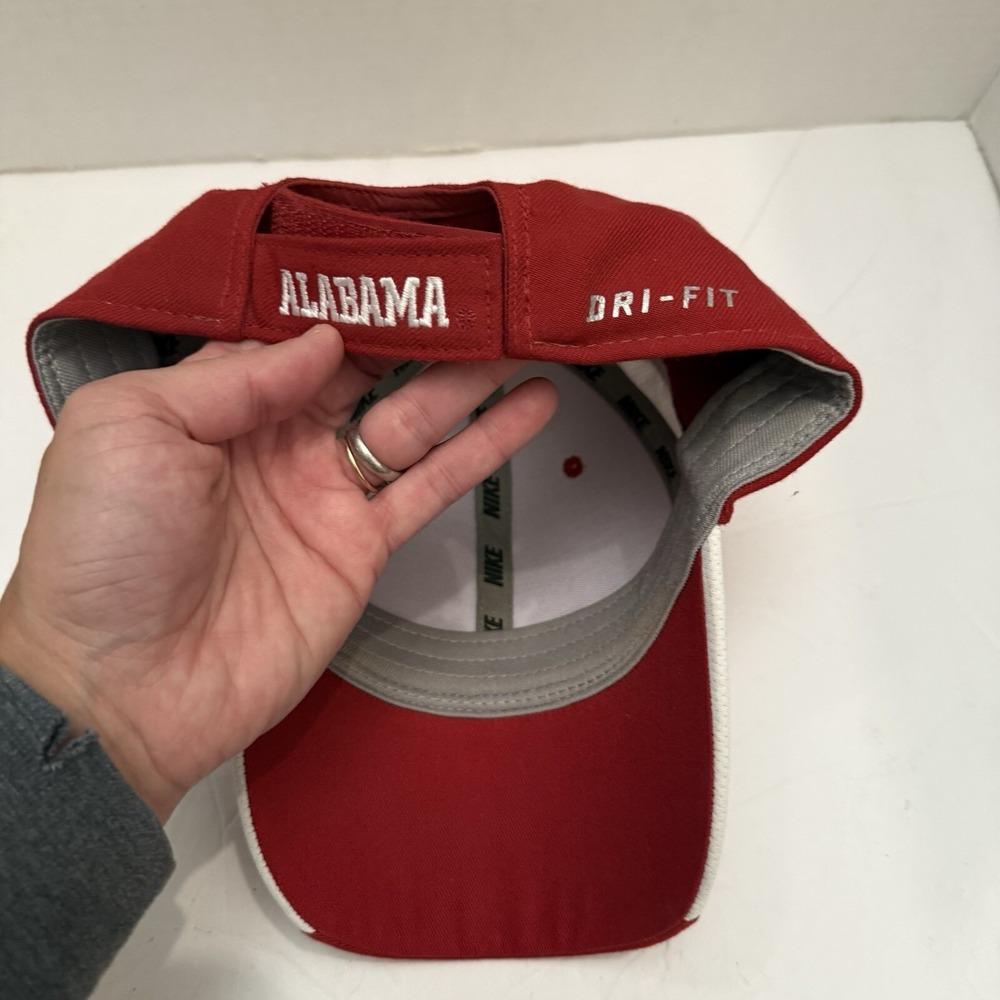 Nike Alabama‎ Crimson Tide Hat Unisex Adult Cap Red DRI FIT Adjustable Bama - Picture 11 of 13